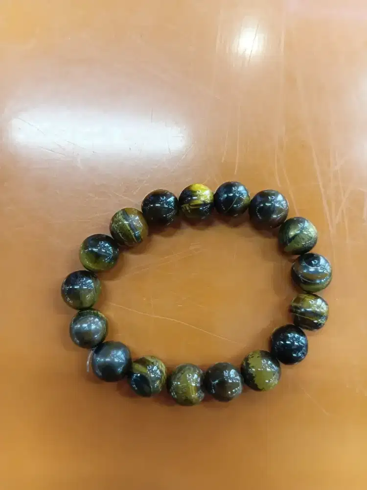 Gelang batu tiger eyes natural
