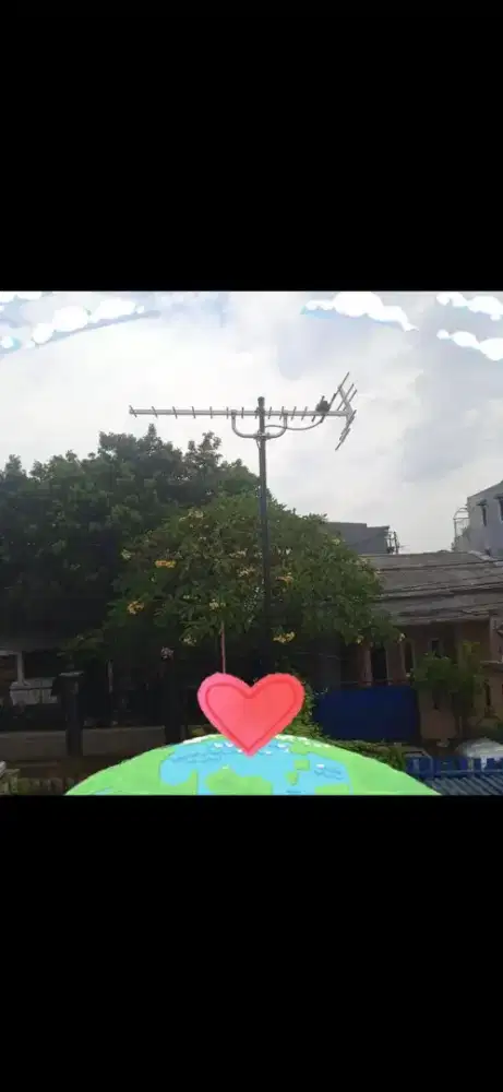 Pasang antena TV HD 12