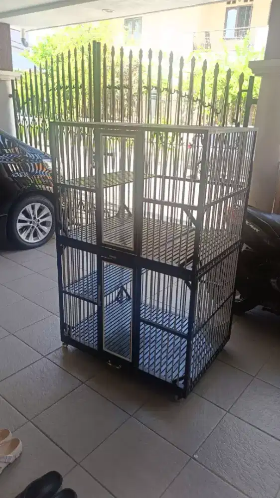 Kandang Kucing Full Alumunium