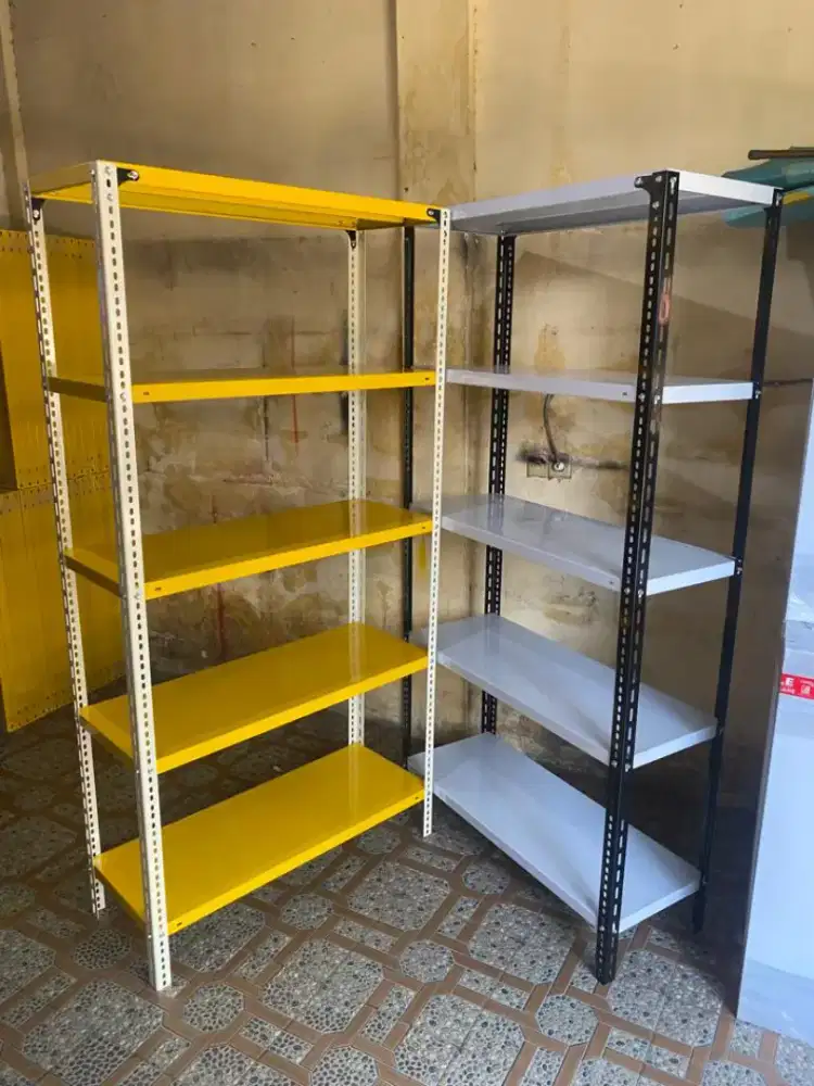 Rak besi siku susun penyimpanan serbaguna rak laundry arsip murah