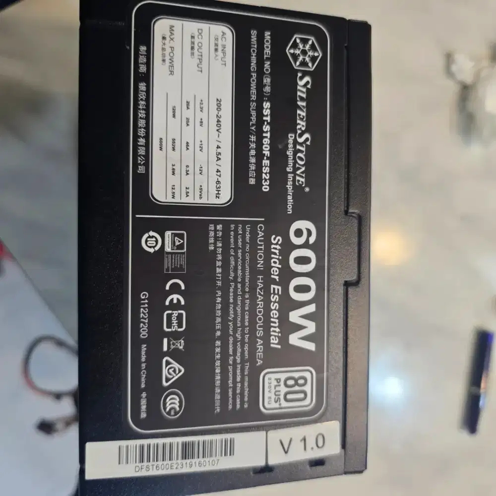 Power suply silverstone 600w