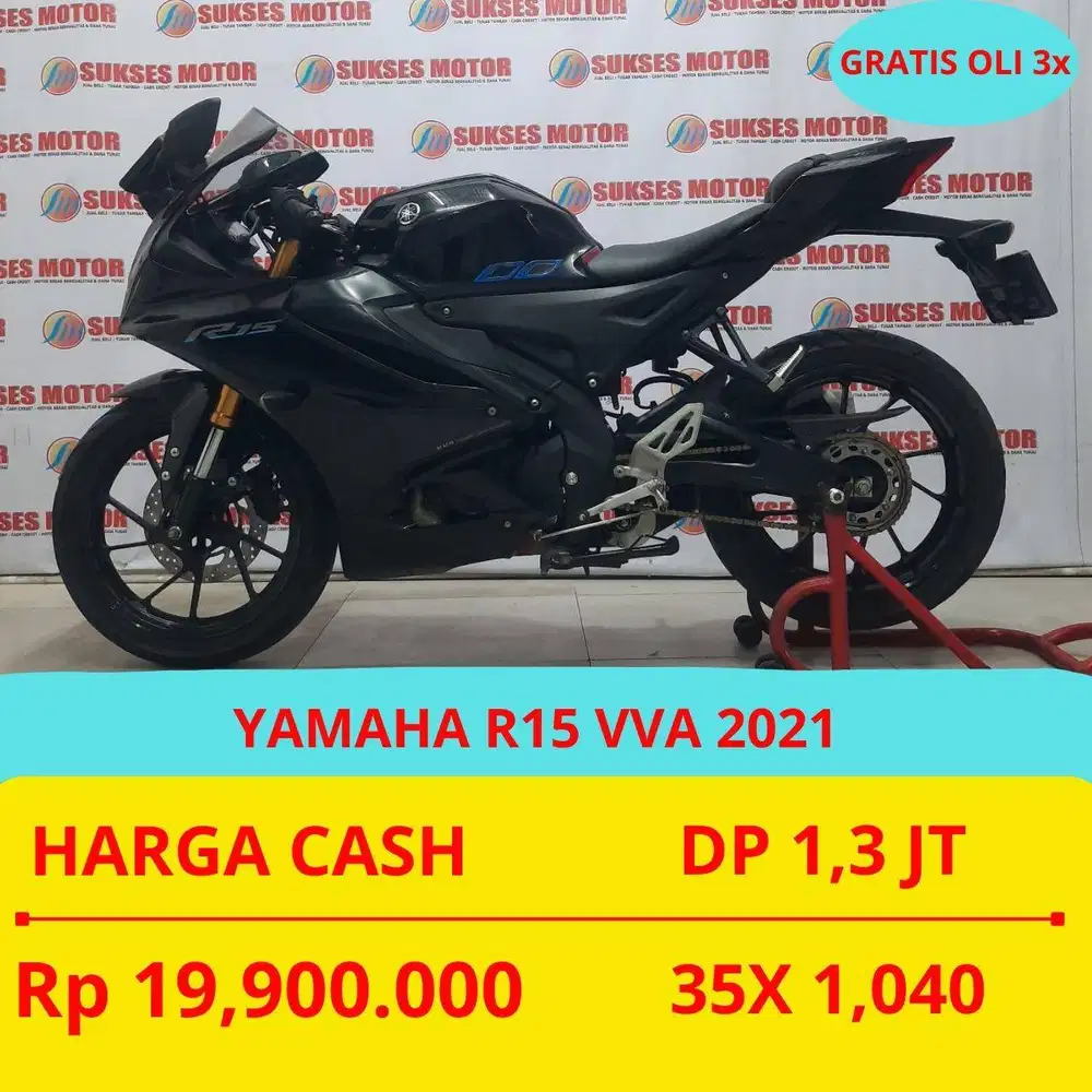 YAMAHA R15 VVA 2021 DP MURAH 1,3 JUTA GUYS
