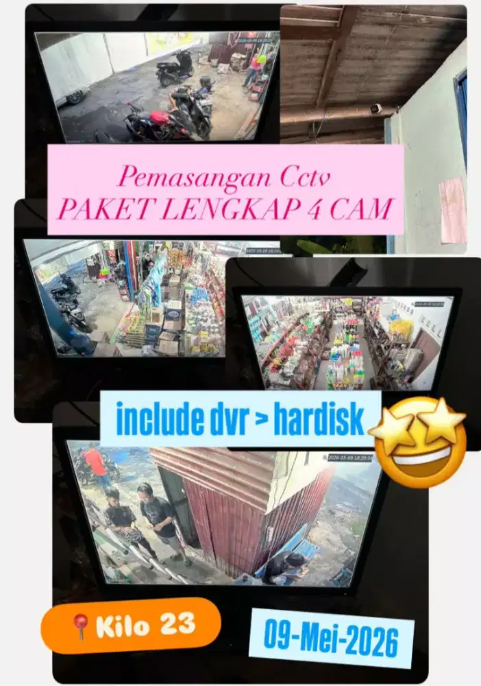 PROMO CAMERA CCTV BISA MENGELUARKAN SUARA DAN MEREKAM OTOMATIS 24 JAM