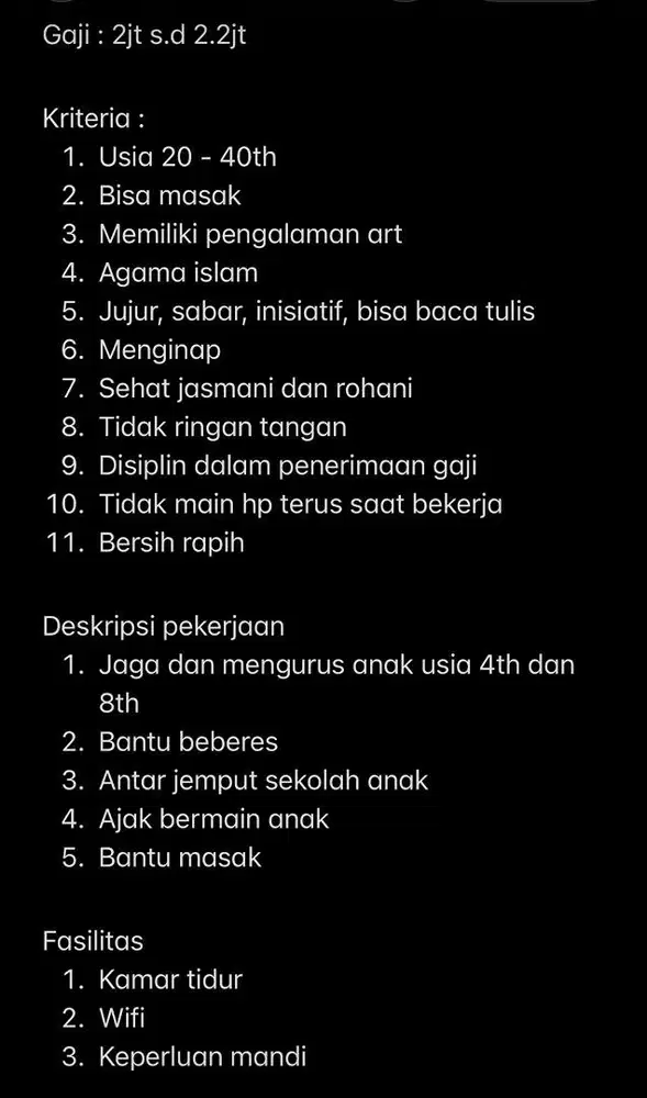 Art Nginep momong dan beberes