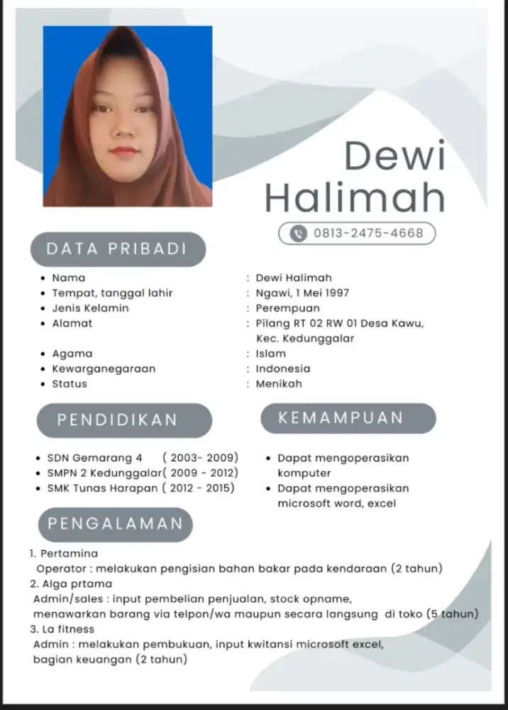 Cari kerja admin