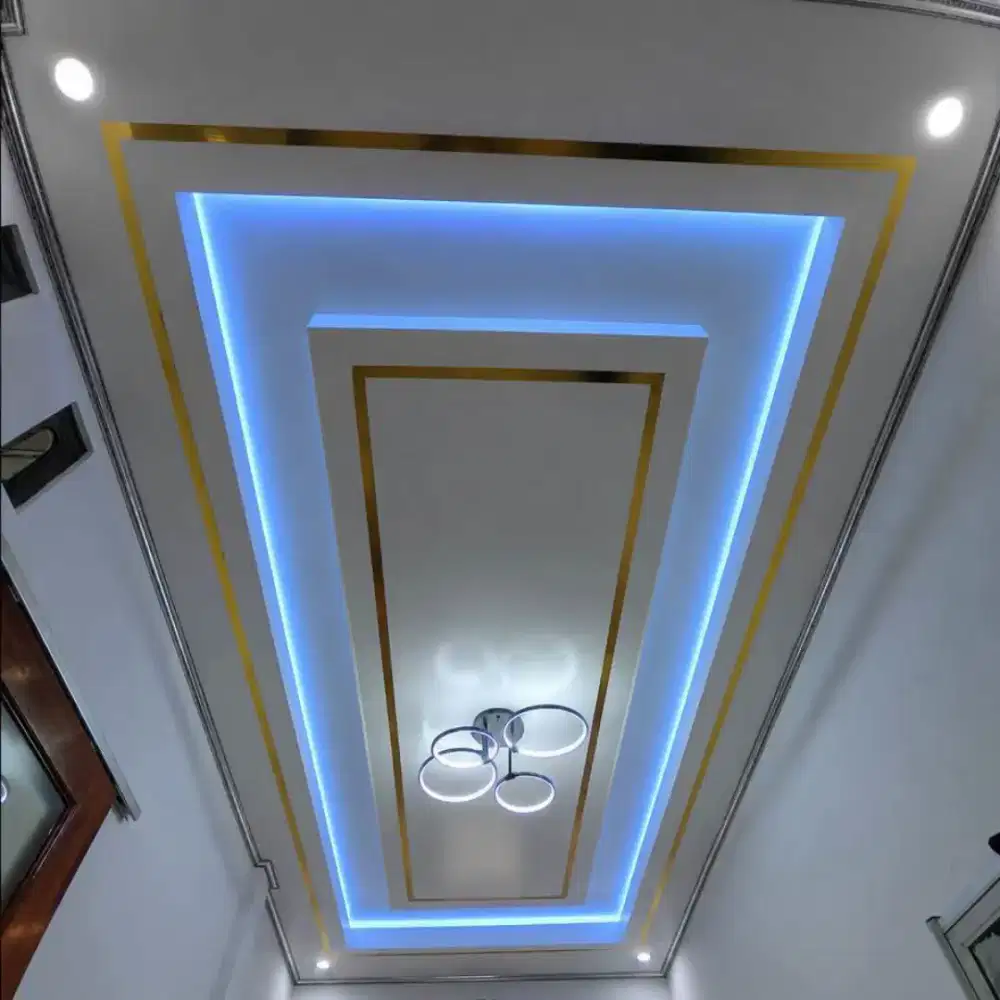 Plafon PVC dn gipsum dekorasi atap rumah