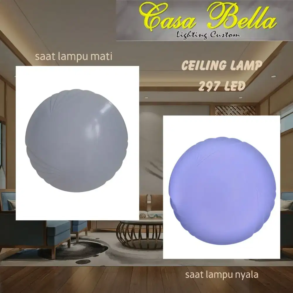 Lampu plafon minimalis dan elegan