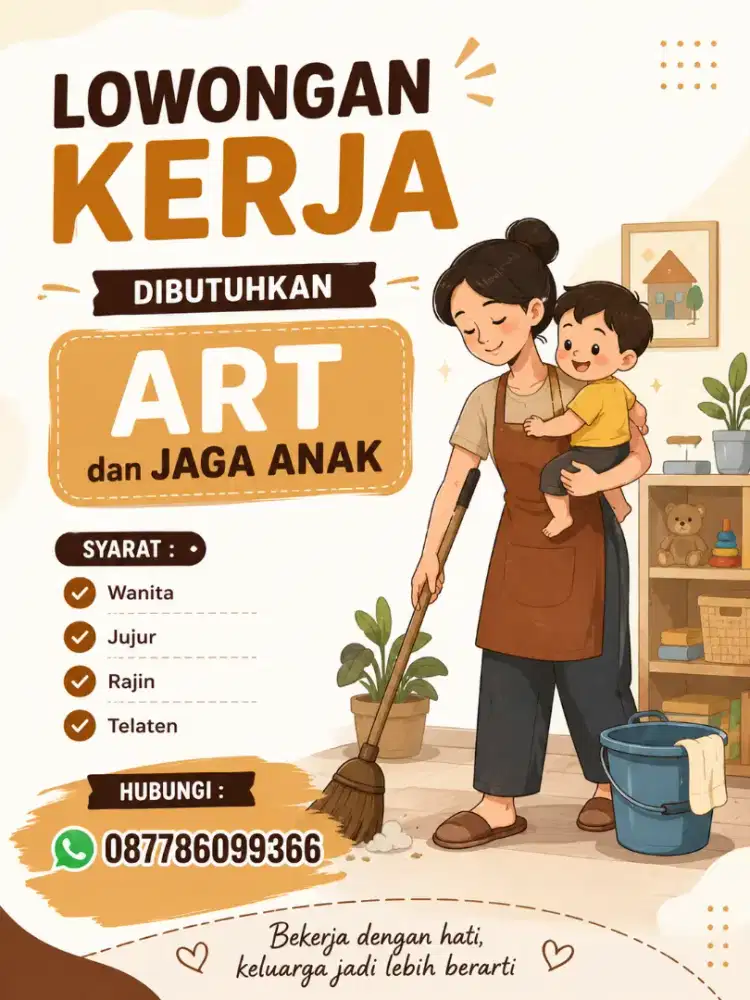 Loker art dan jaga anak