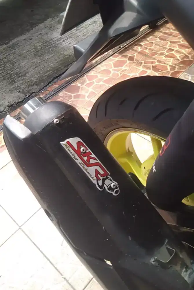 Knalpot Standar racing Aerox OLD, Body Sayap dan Bagian kirian