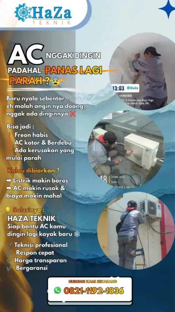 Cuci & service ac dan kulkas