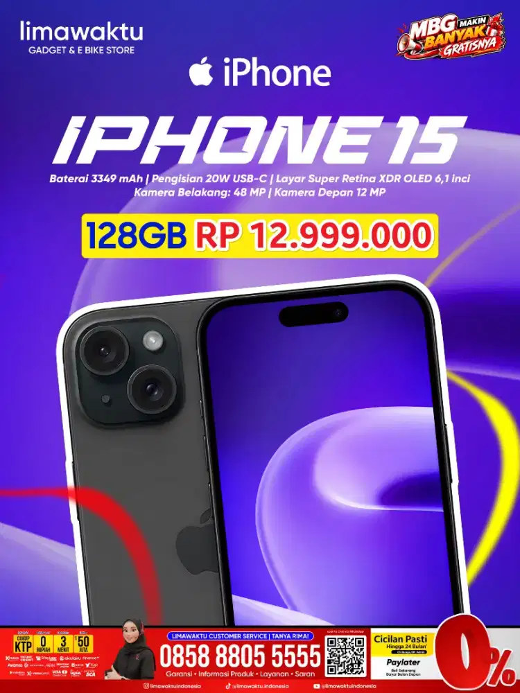 iPhone 15 iBox 128 bisa kredit DP 0%