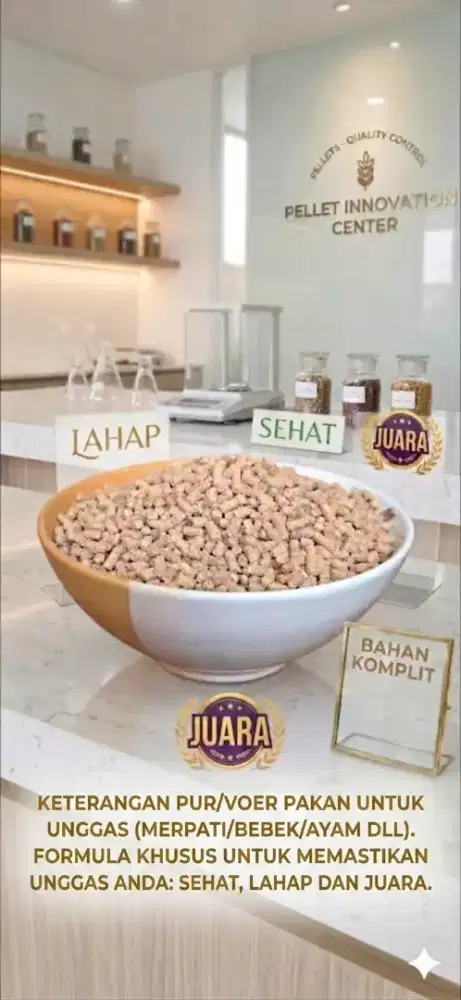 Pakan unggas Ayam, Bebek, Merpati