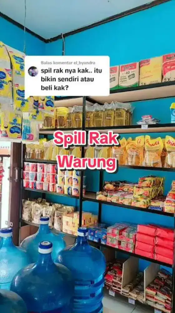 Rak rak usaha warung