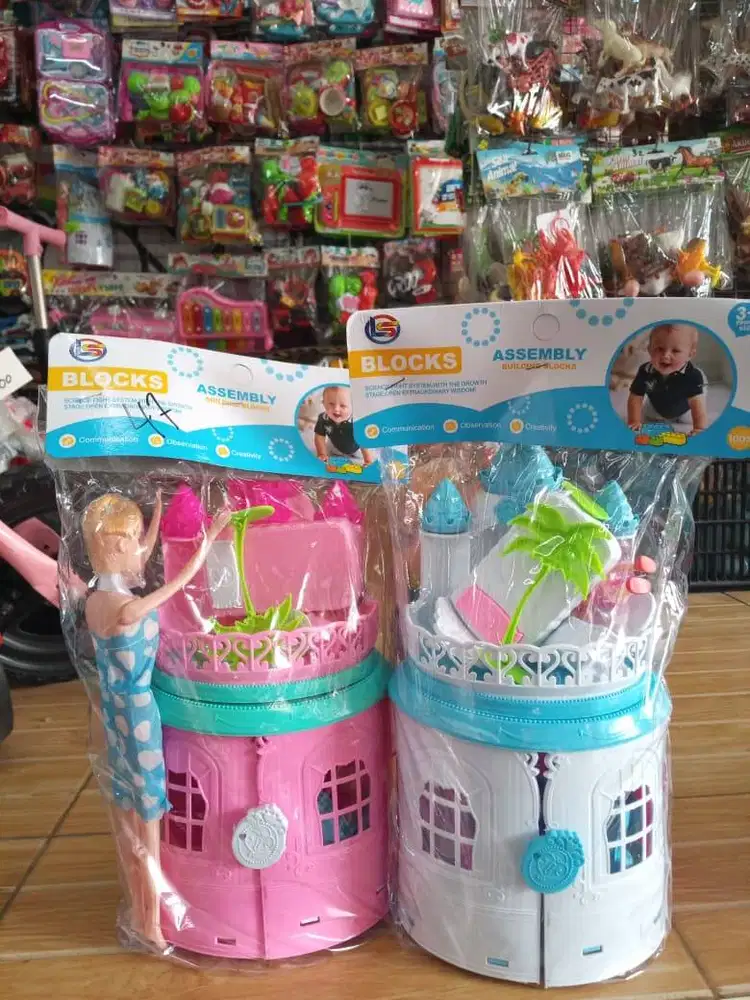 mainan anak istana barbie