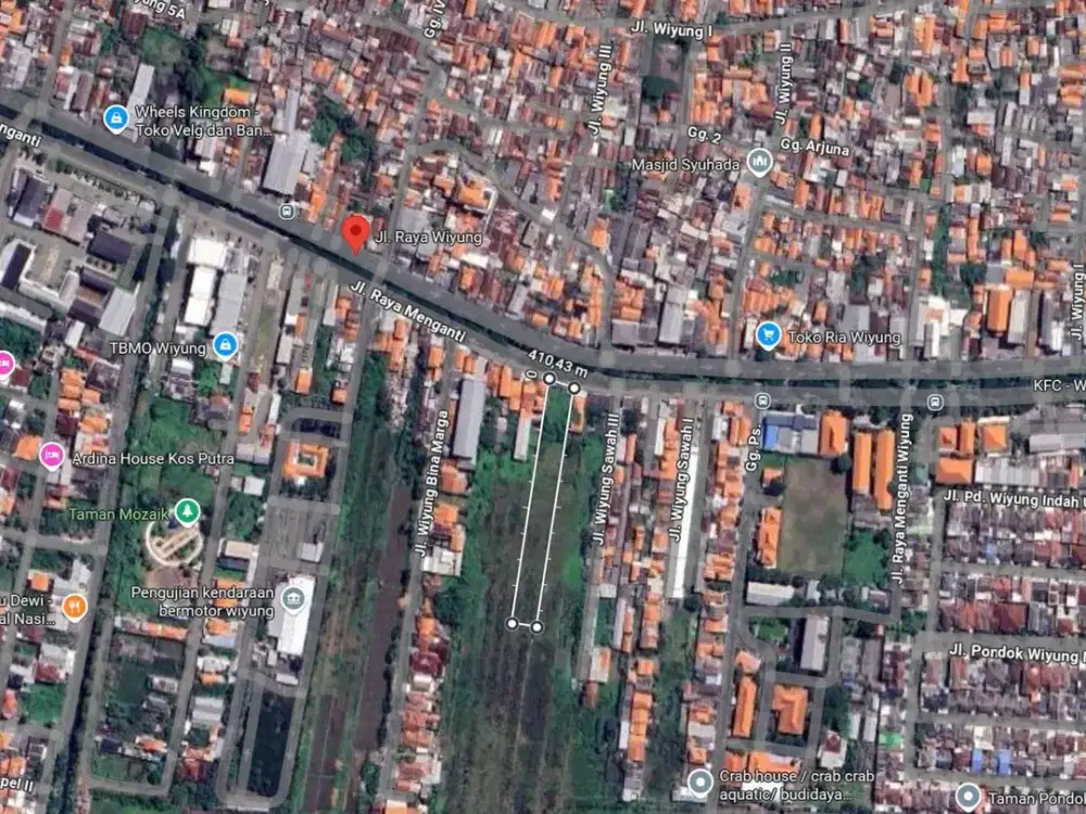 Tanah Raya Wiyung Komersial Strategis Jarang Ada Yang Dijual
