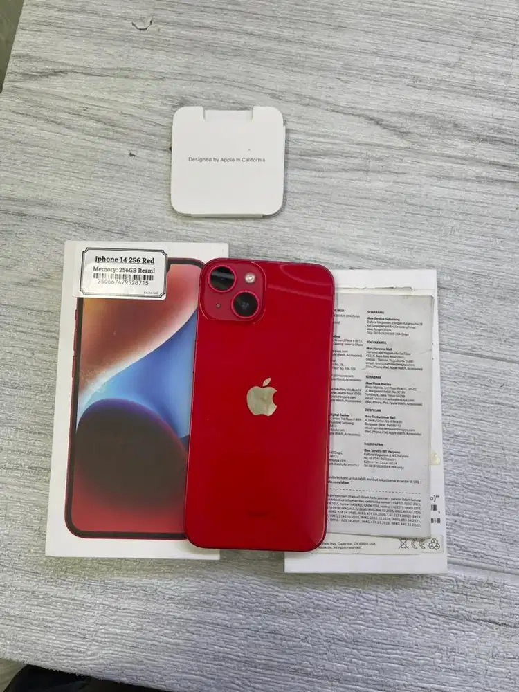 IPHONE 14 256GB 256 EX RESMI IBOX ( used / second