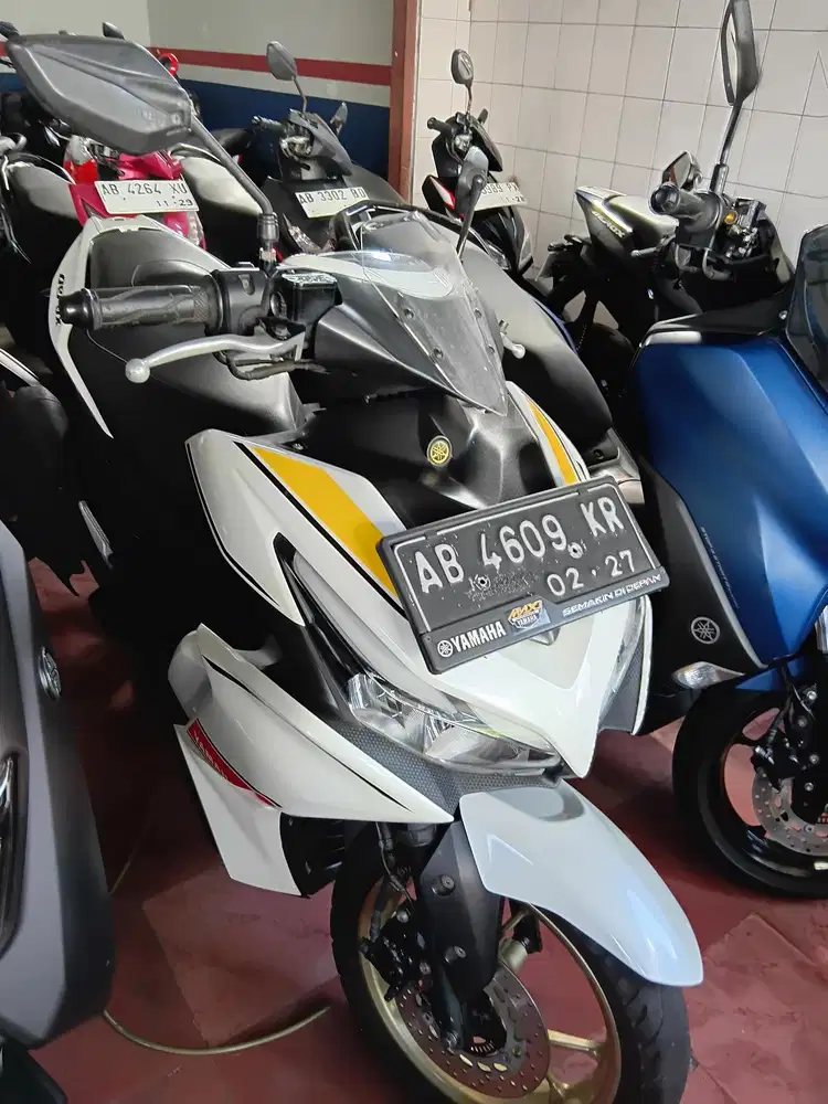 Aerox keyless abs 2022awal putih gbm