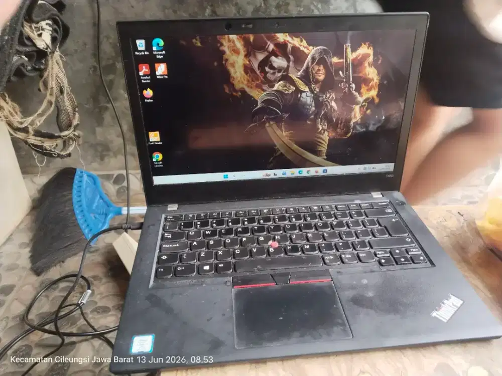 jual laptop T480 core i7 Gen 8 Ram 16 SSD 256Gb
