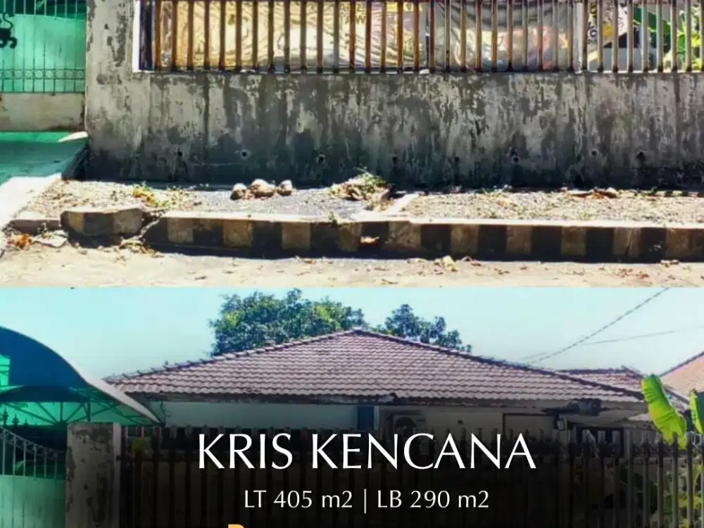 Jual Rumah hancur hitung tanah di Kris Kencana Sangat strategis, belakang mall ciputra world