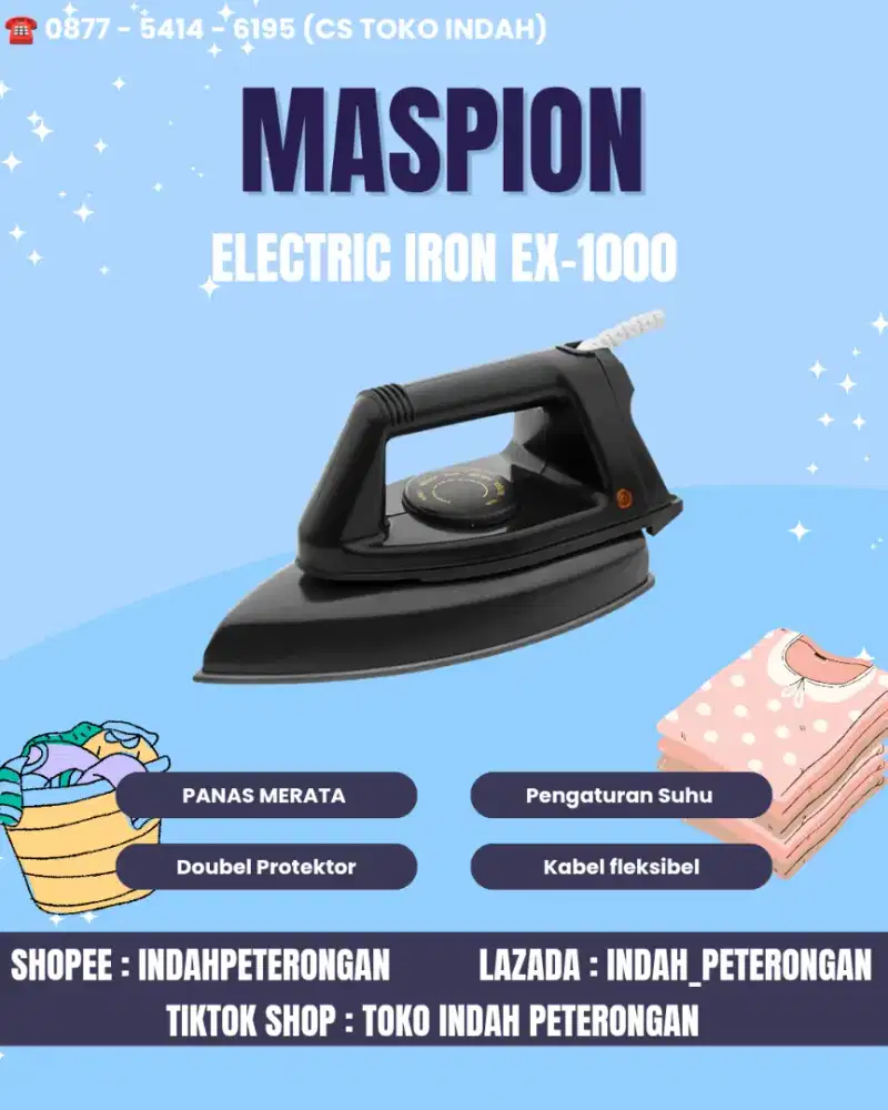 Setrika maspion EX- 1000