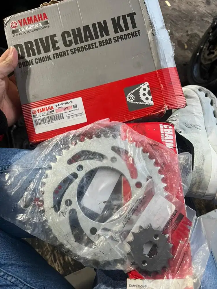 Gear set + rantai 1PA Yamaha VIXION OLD NVA NVL MX KING