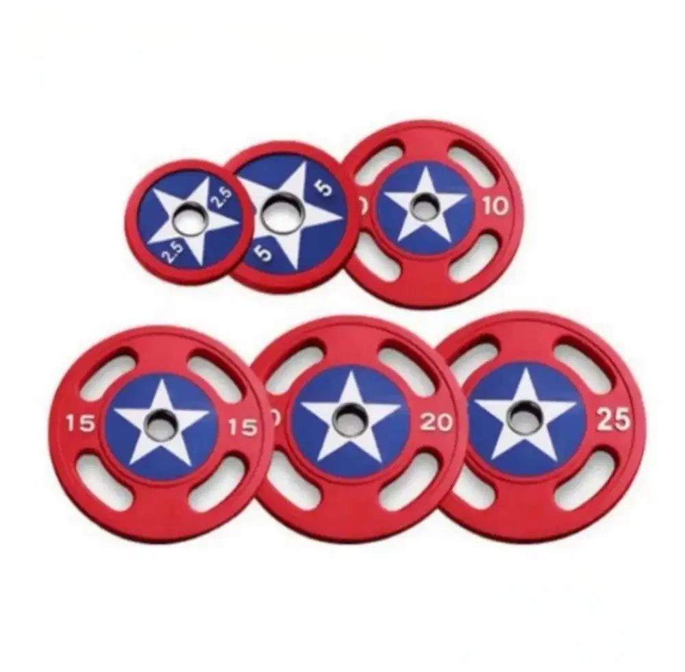BARBEL CAPTAIN AMERICA OLYMPIC WEIGHT PLATE TOTAL77,5KG