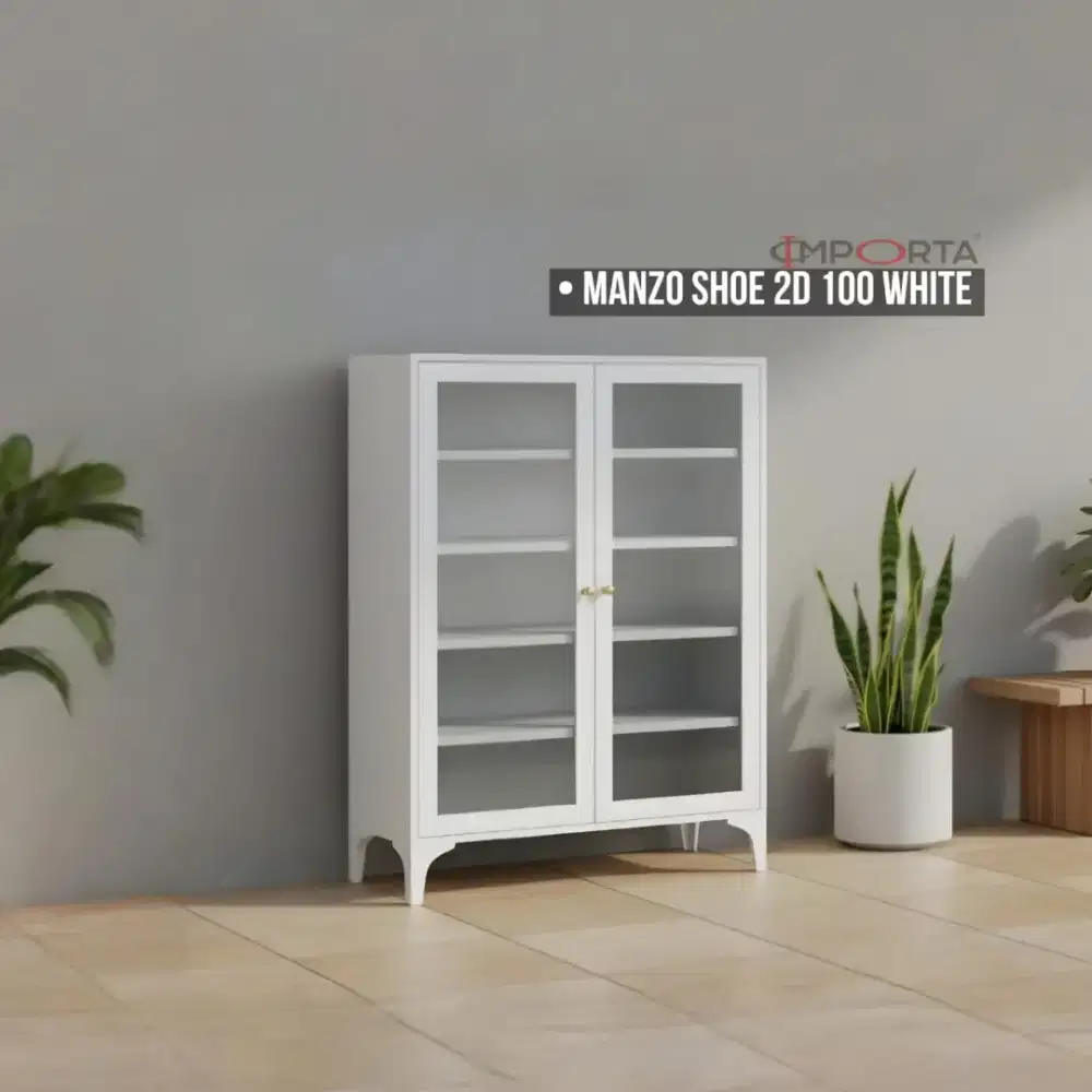 Rak / Kabinet Besi Importa Manzo Shoe 2D 100 White