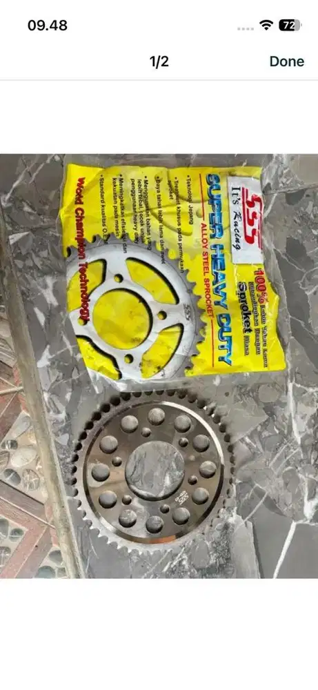 Gear belakang CBR 150r K45N