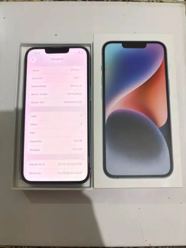Iphone 14 128 gb resmi ibox