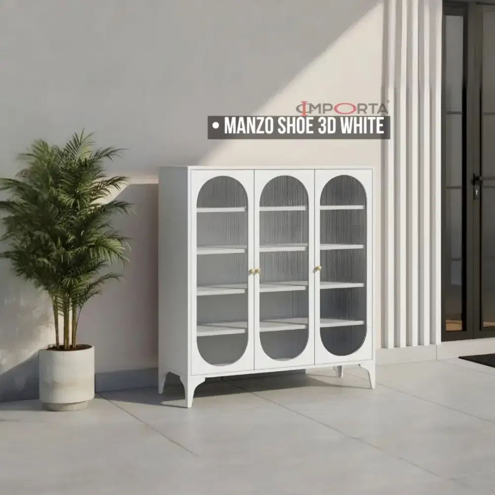Rak / Kabinet Besi Importa Manzo Shoe 3D White