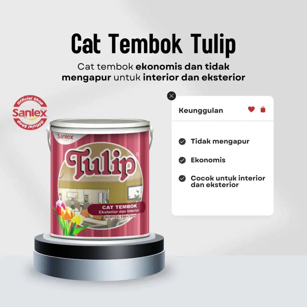 Cat Tembok Tulip 4.5kg Sanlex