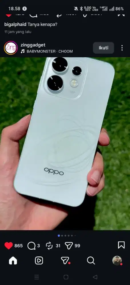 PRE ORDER OPPO RENO 16 SERIES DP 200 DO ERAFONE MOJOROTO KEDIRI