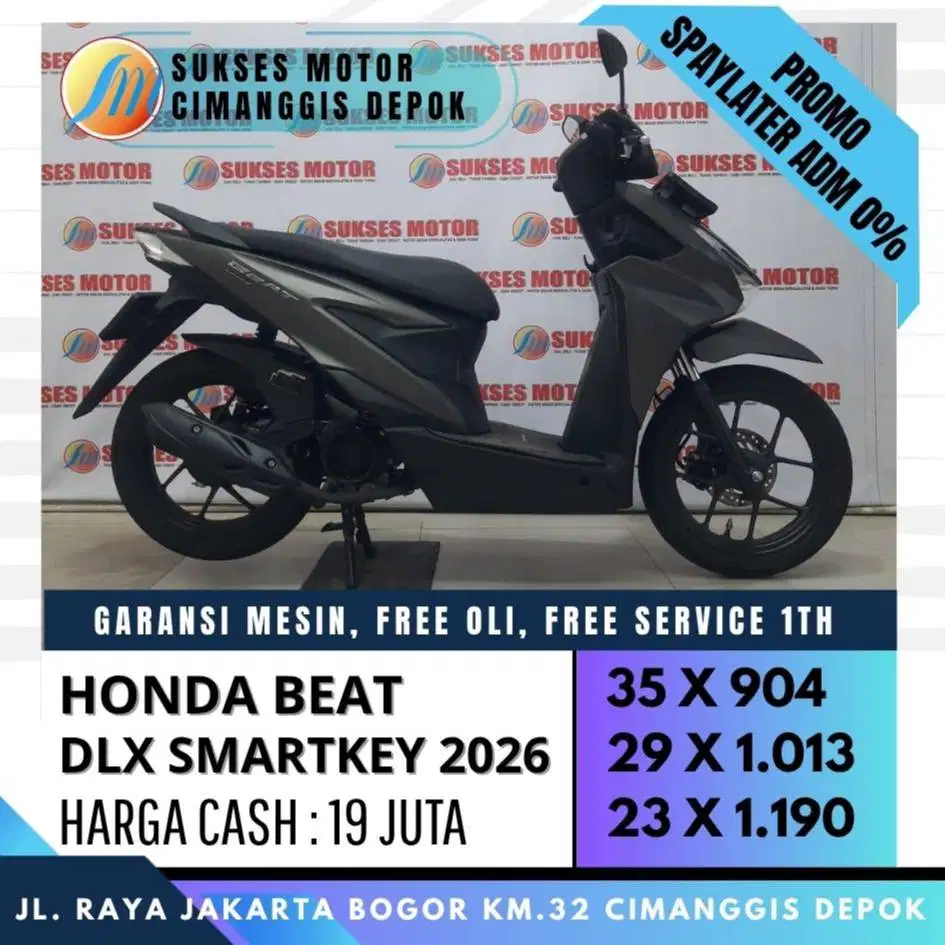 CASH/KREDIT BEAT DELUXE KEYLESS 2026 SYARAT KTP KK