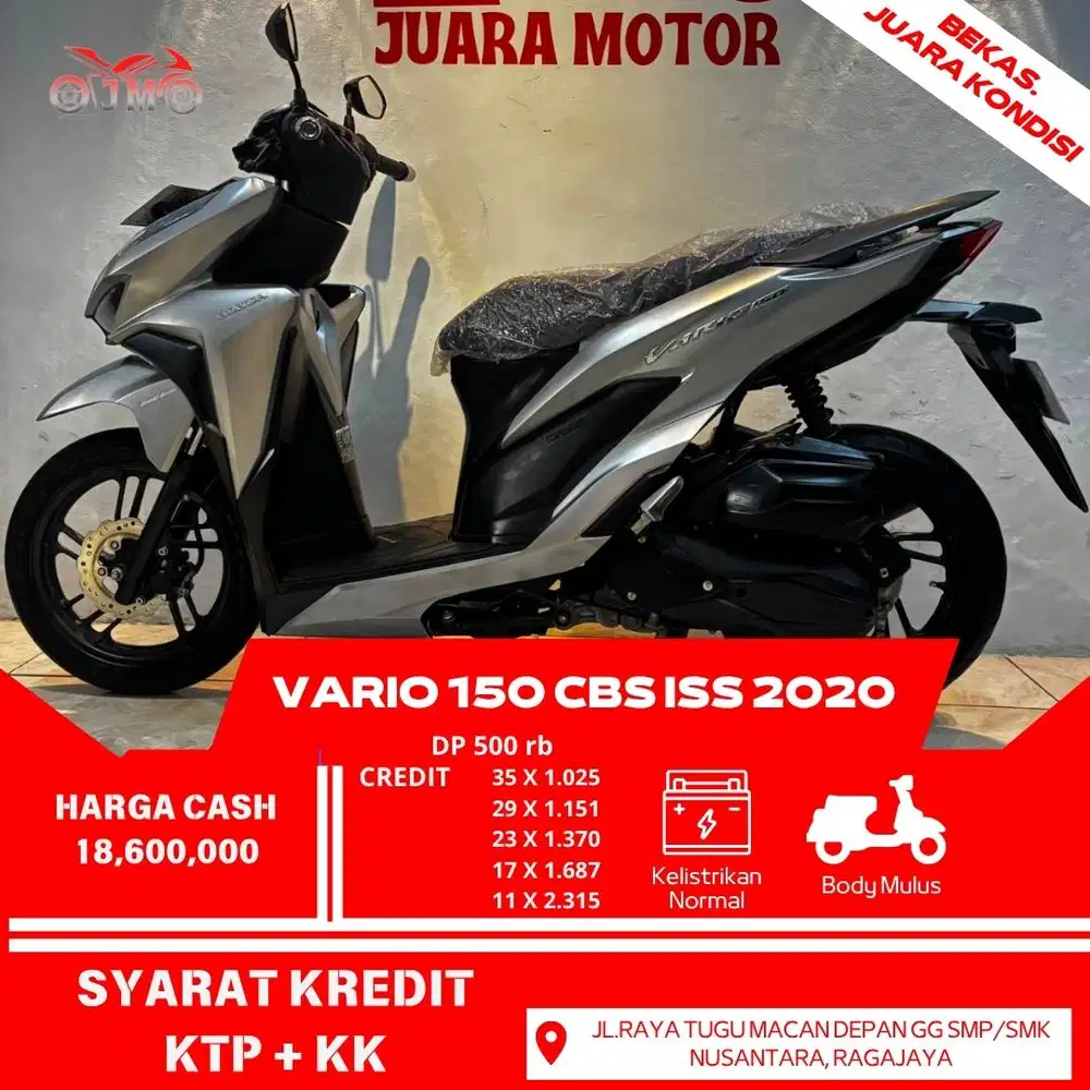 VARIO 150 CBS ISS 2020 CASH TERMURAH CREDIT DP MULAI 500 RB AJA