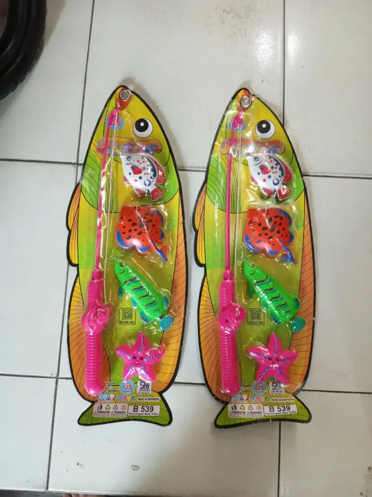 Mainan anak pancing ikan isi 4