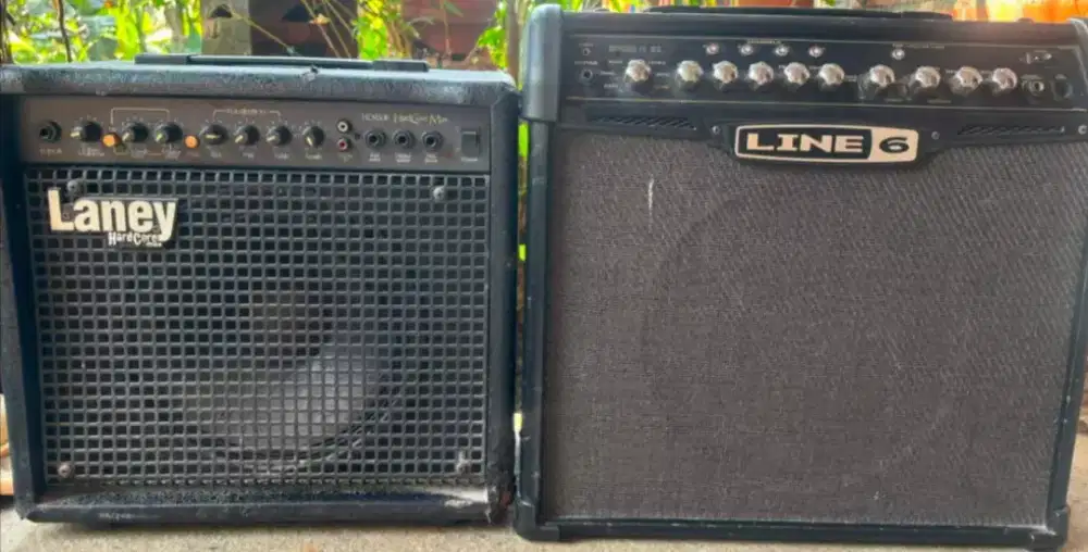jual borongan 2 amp 
Laney HCM30R dan Line 6 Spider IV 30