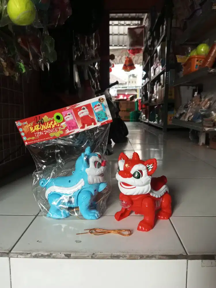 Mainan anak barongsai baterai