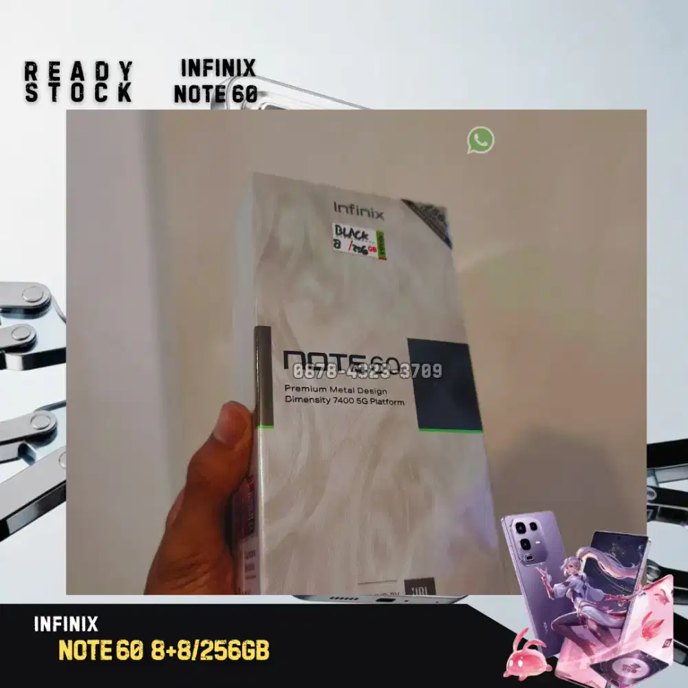 Infinix Note 60 Series 8/256 Bergaransi Resmi