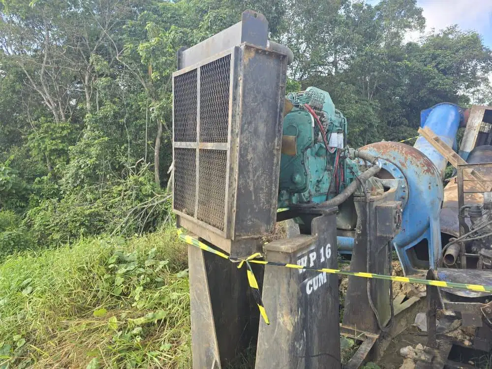 DIJUAL BORONGAN POMPA BANJIR DAN MATERIAL BEKAS OPERASIONAL - PT FDB