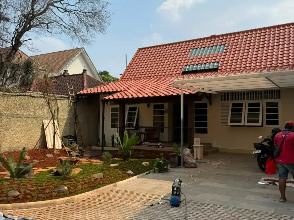 Sewa Rumah Heritage Cipete Dekat Kemang 3KT Restorasi Mewah Murah