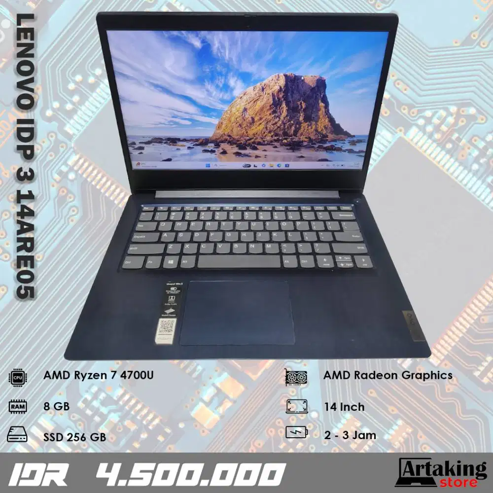 Lenovo Ideapad 3 14ARE05 - Ryzen 7 - Ram 8 GB - SSD 256 GB