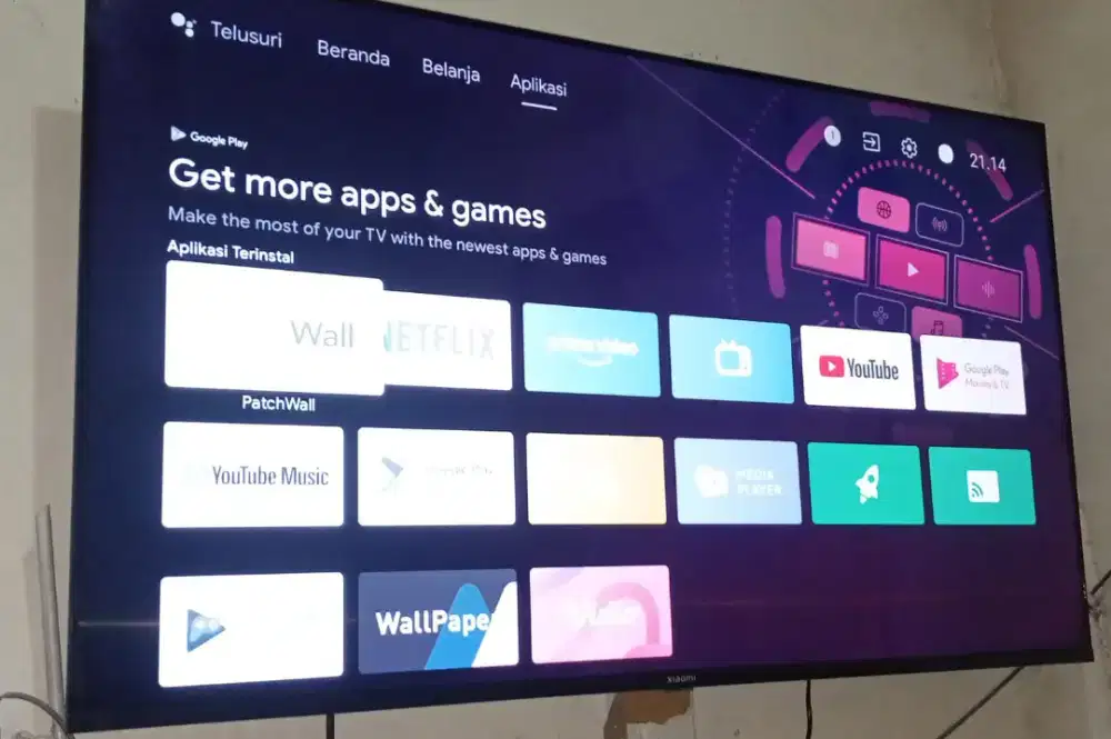 Tv Smart Android Xiaomy 55 inch,normal,mulus,nominus,pemakakaian 10bln