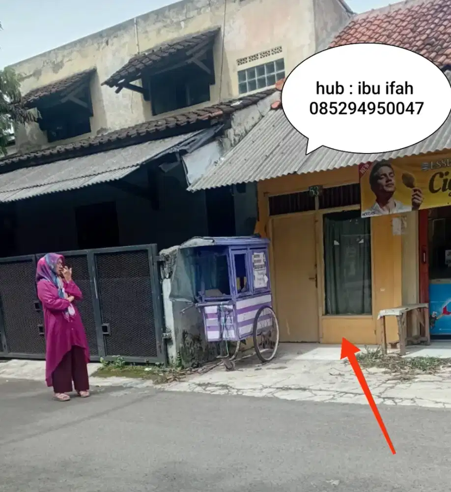 Disewakan ruko lokasi strategis Rp. 12.000.000/tahun