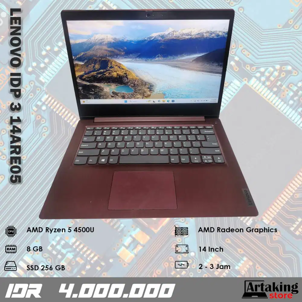 Lenovo Ideapad 3 14ARE05 - Ryzen 5 - Ram 8 GB - SSD 256 GB