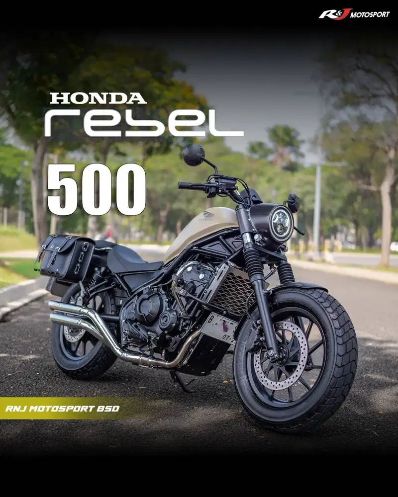 Honda Rebel 500 Nik 2019 Warna coklat KM 6.000an