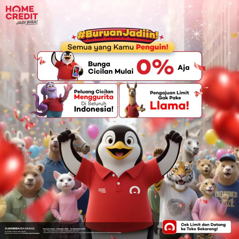 Promo free1-2 x cicilan dengan Home Credit