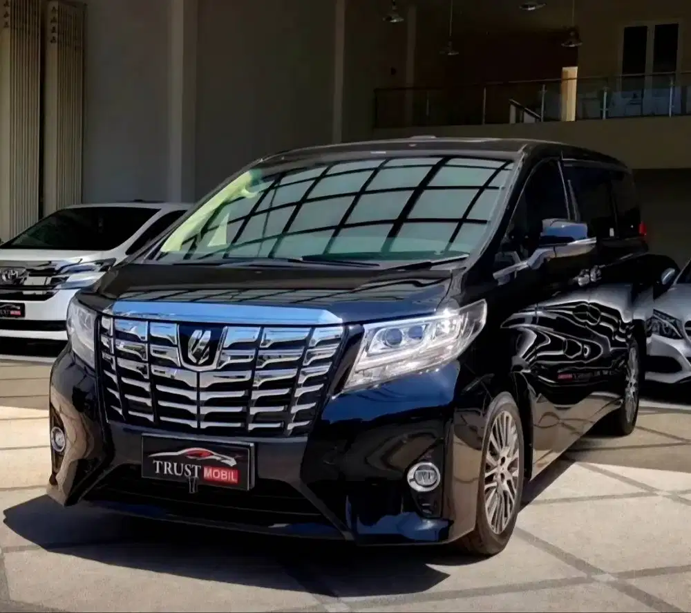 KM 20 RB ANTIK!! TOYOTA ALPHARD 2.5 G PILOT SEAT 2016 BLACK ON BEIGE