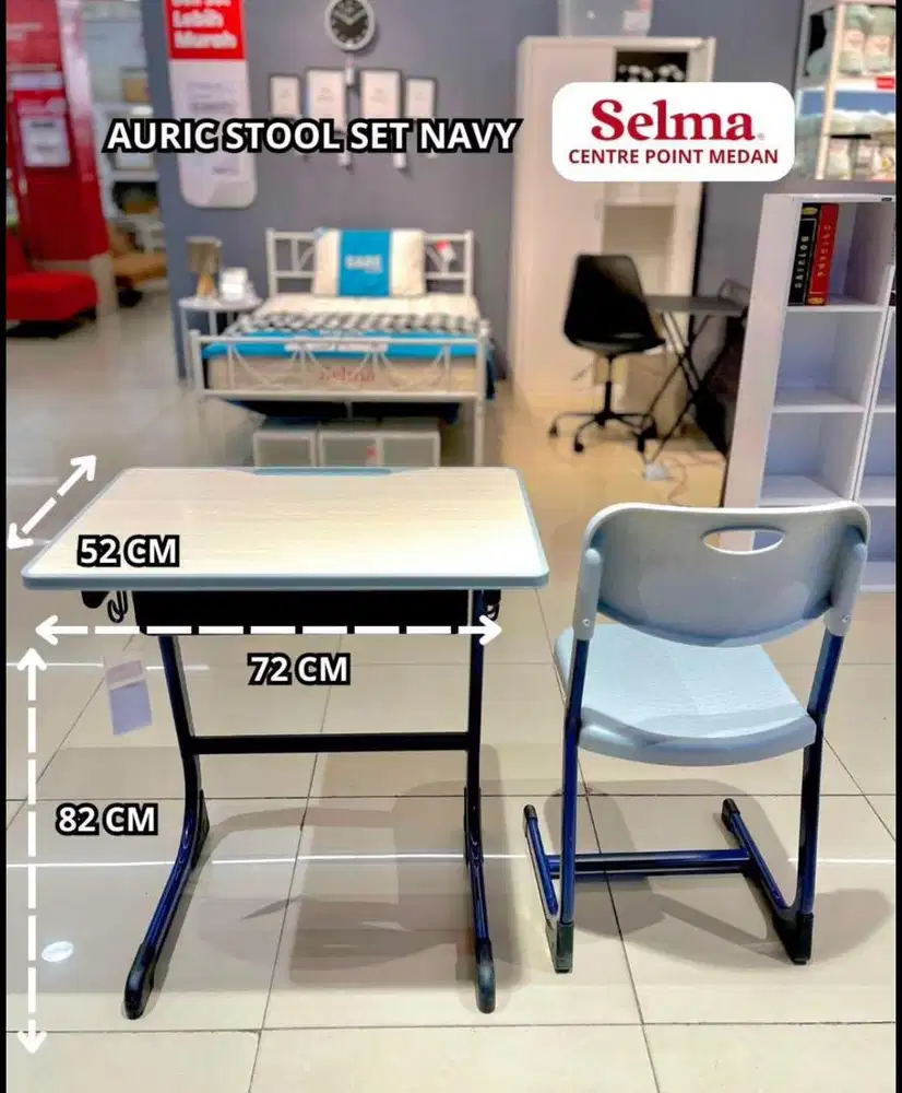meja belajar sekolah Auric set