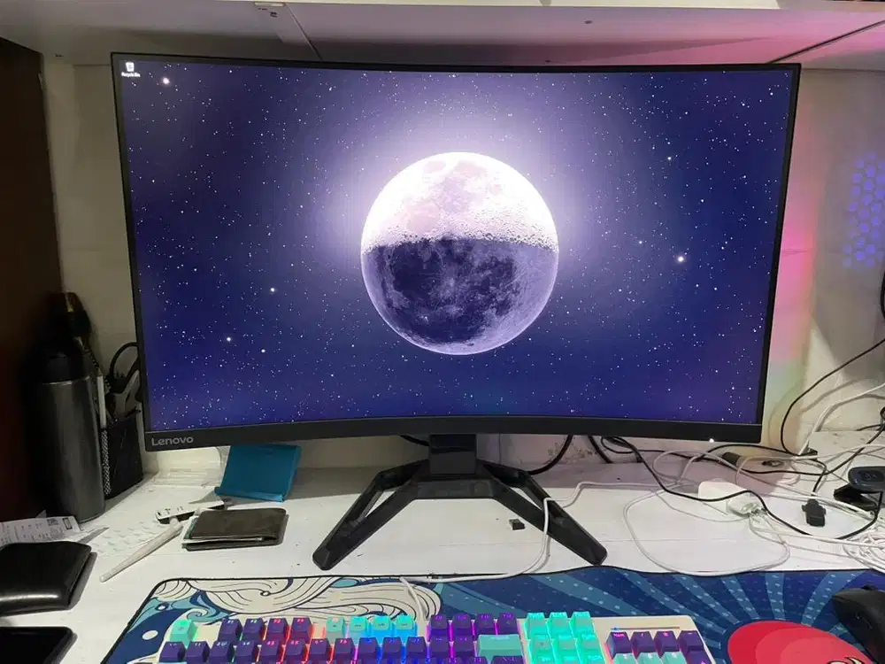 Monitor Gaming Lenovo G32QC-30 Curved 2K 165Hz 32 inch