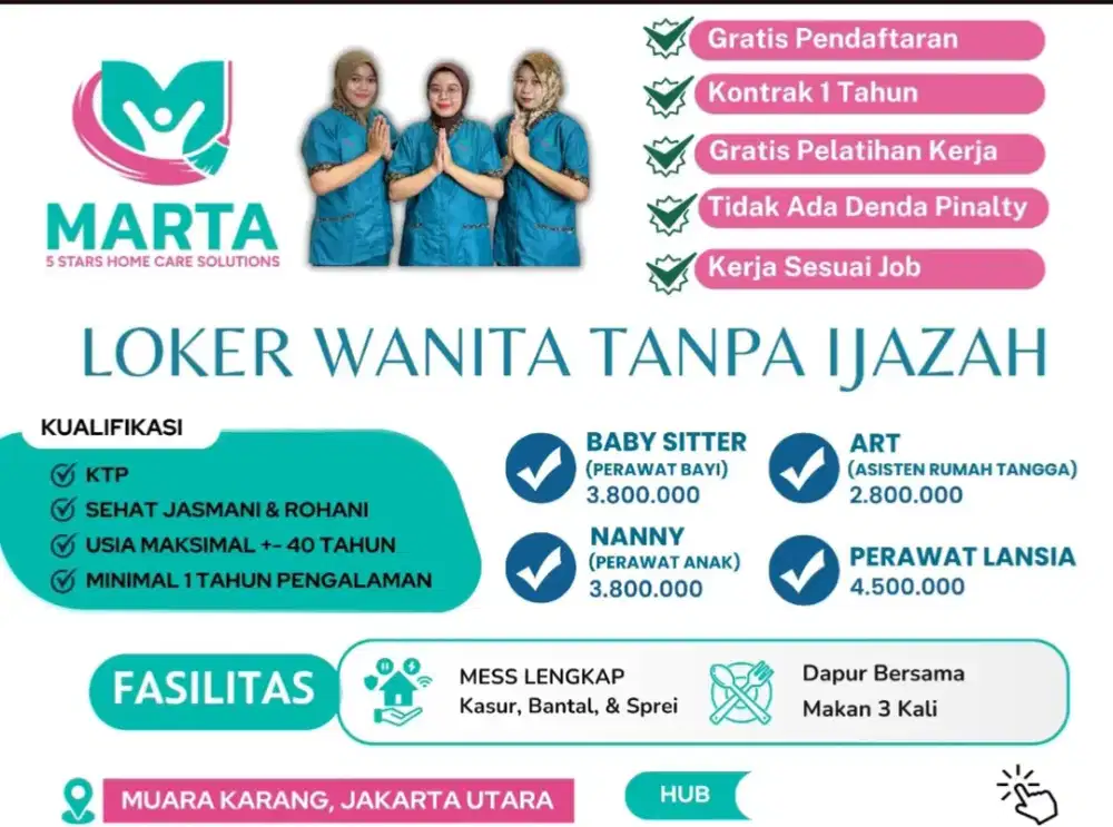 Loker Art, Babysister, Nanny sama Perawat Lansia